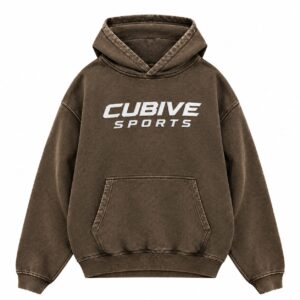 Acid wash Hoodie with White Custom Embroidery Logo for men